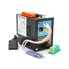 Апарат точкового зварювання конденсаторний SUNKKO S737G+, Ni-Cd, Ni-MH, Li-Ion, стрічка 0,05-0,2 мм, струм 80-800А,