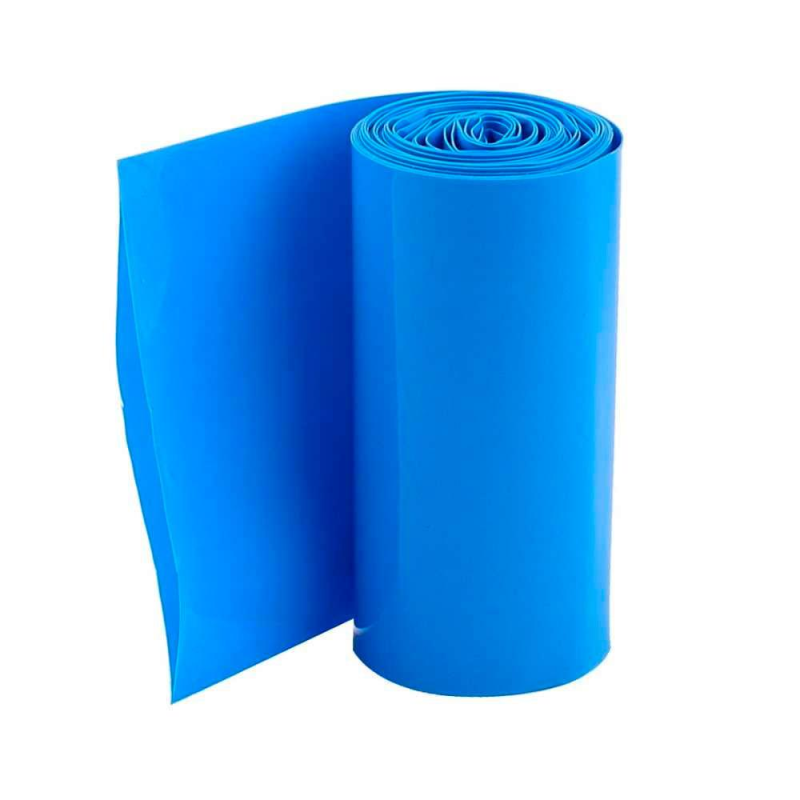 Термоплівка PVC для збирання акб LiFePO4, синя, ширина 210 мм, (1 метр — 0,08Кг), ціна за метр